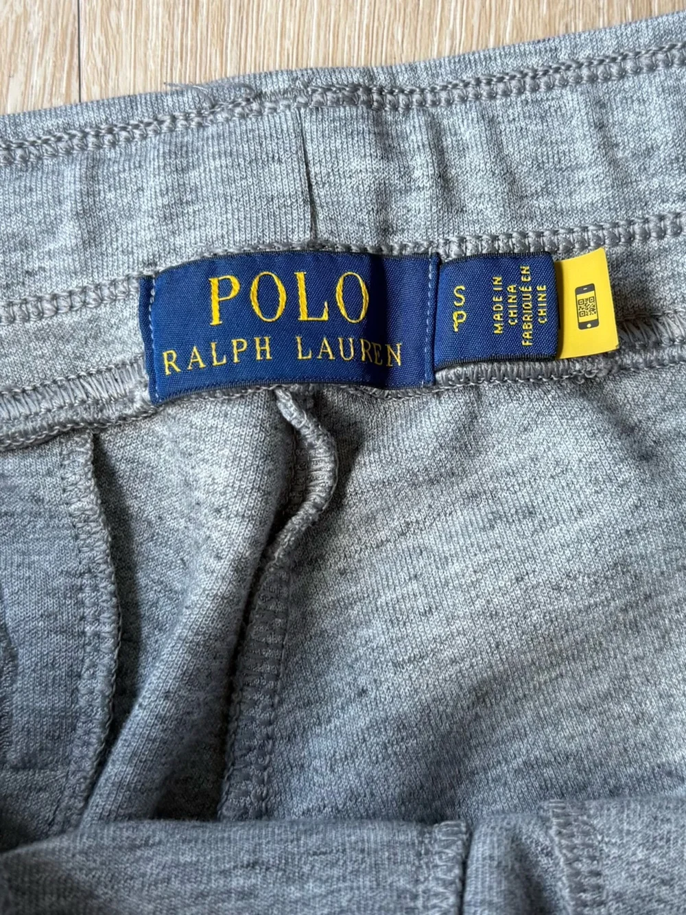 Polo Ralph Lauren Gray Double Knit Joggers Sweatpants Small Petite Black Pony
